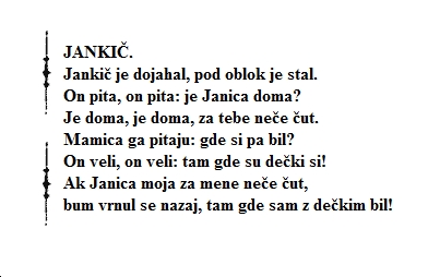 Tekst pjesme: Jankič