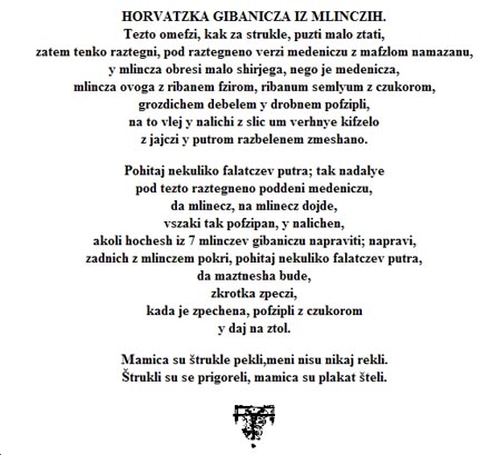 Tekst pjesme: Recept