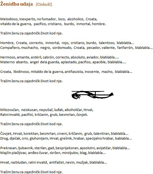 Tekst pjesme: Ženidba udaja