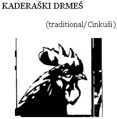 Tekst pjesme: Kaderaški drmeš