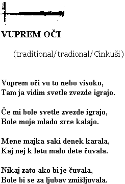Tekst pjesme: Vuprem oči
